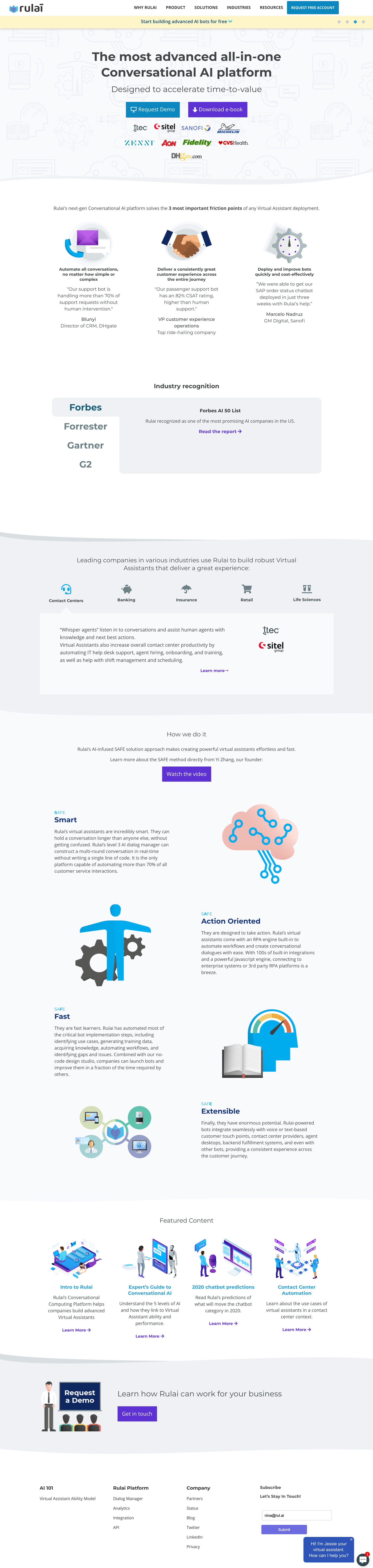 Rulai full homepage screenshot